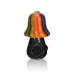 BSH01 Rainbow Wig Wag Mushroom Pipe in color 2