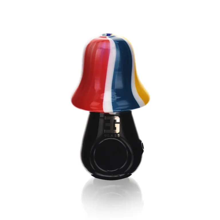 BSH01 Rainbow Wig Wag Mushroom Pipe in color 3