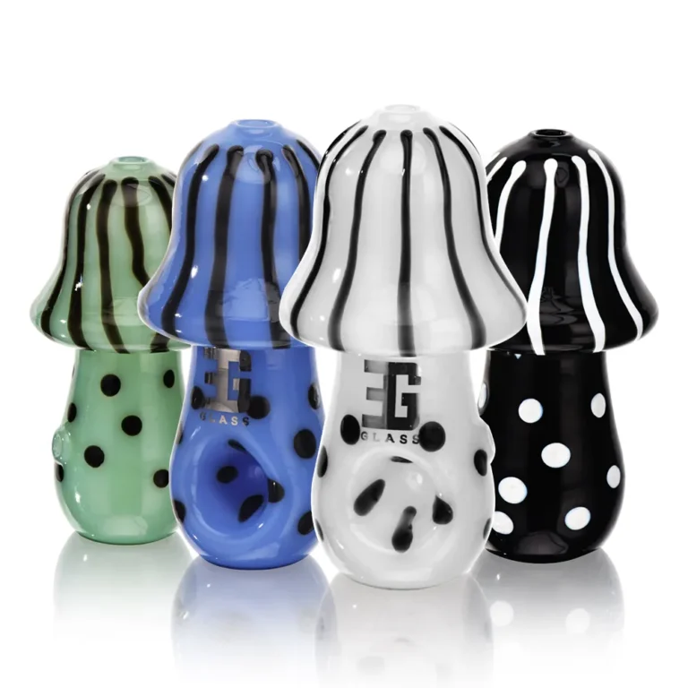 BSH03 Solid Mushroom Hand Pipe all colors