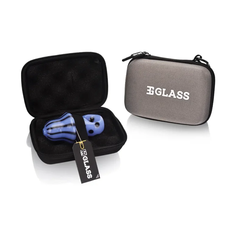 BSH03 Solid Mushroom Hand Pipe in EG travel bag