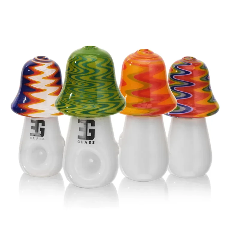 Wig-Wag Mushroom Hand Pipe all colors