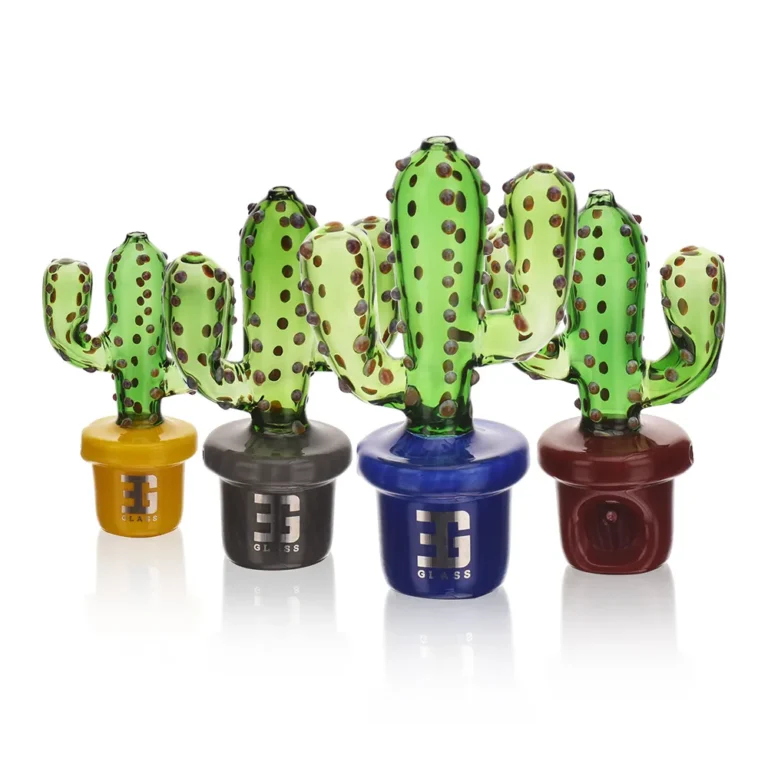 Bonsai Transparent Cactus Hand Pipe all colors