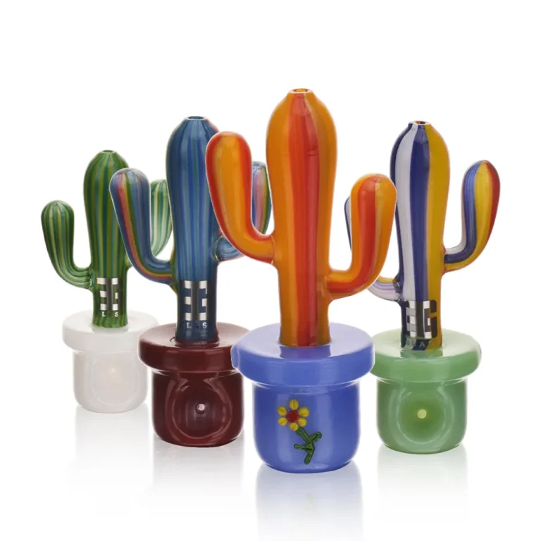 BSH15 Potted Wig-Wag Cactus Hand Pipe all colors