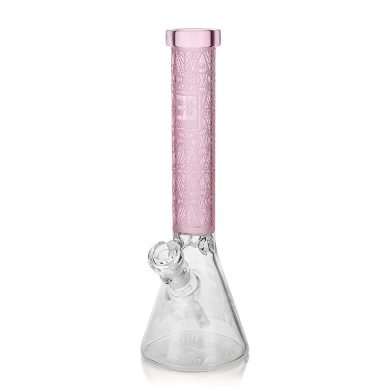 EG-05 EG Slyme Leaf Beaker in Transparent Pink color