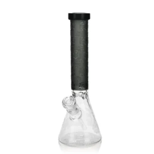 EG-06 EG Skull Flower Beaker in Transparent Black color