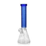 EG-06 EG Skull Flower Beaker in Transparent Blue color