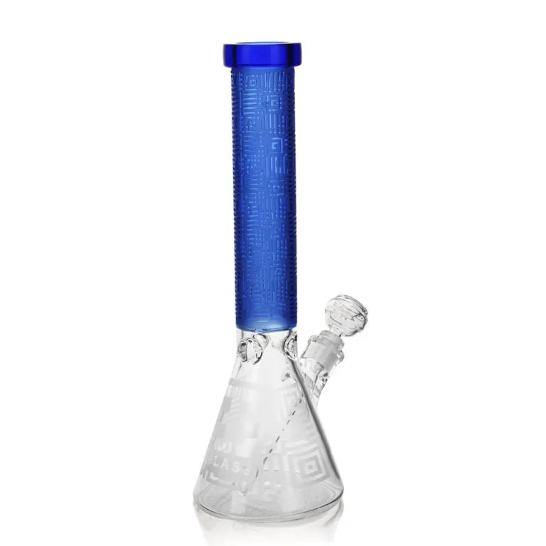 EG-07 EG Square Beaker in Transparent Blue color