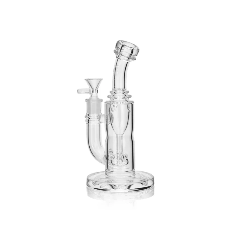 sideview of EG-101 Wholesale 8.3" Precision Glass Rig with Fixed Downstem