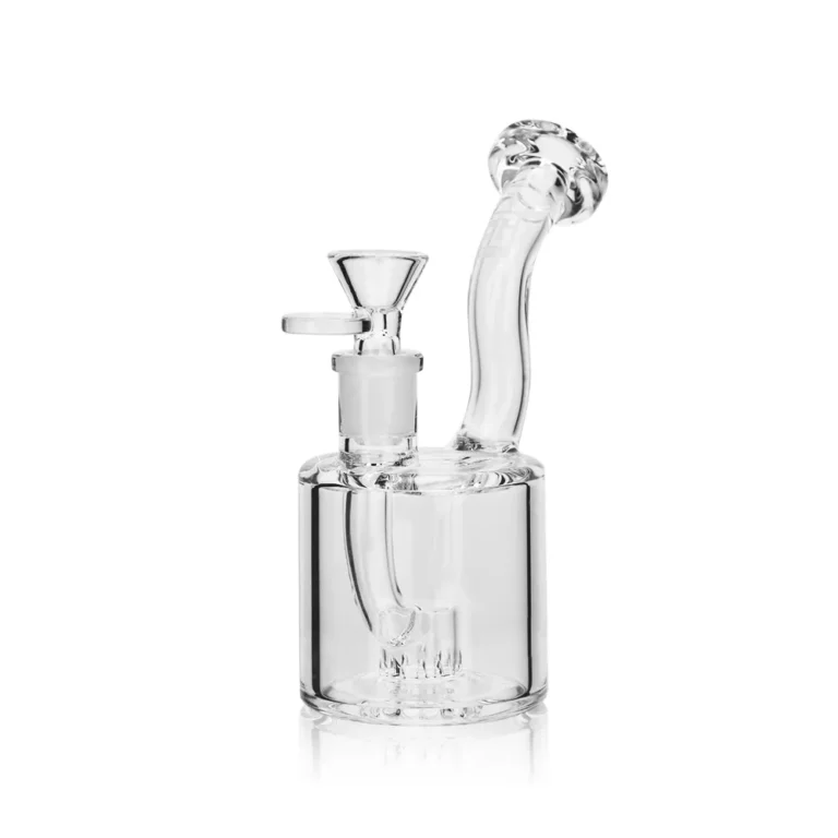 EG-102 5.1" Compact Clear Glass Dab Rig with Fixed Perc
