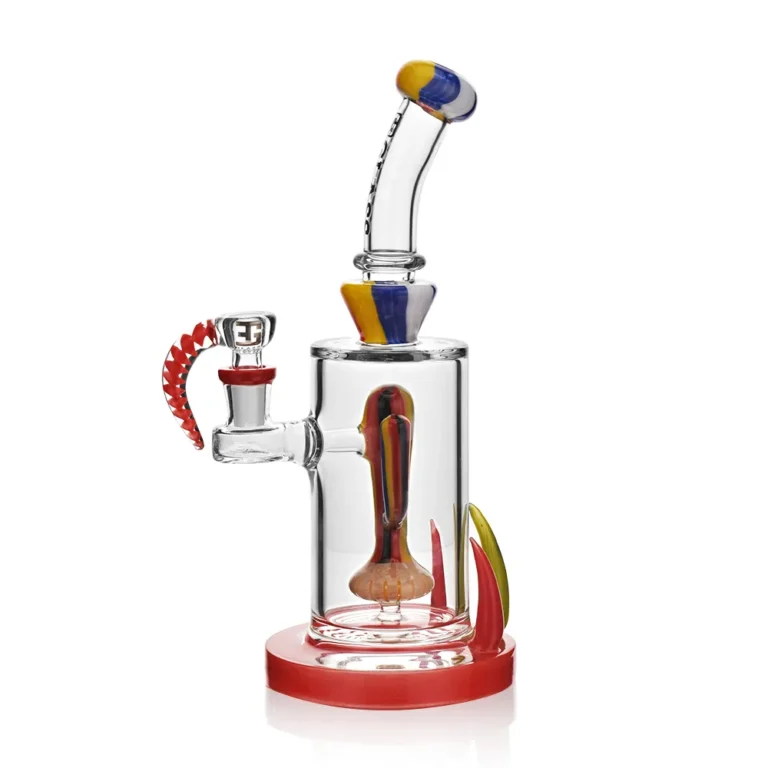EG-13 Solid Colors Cactus Dab Rig in red-mix color