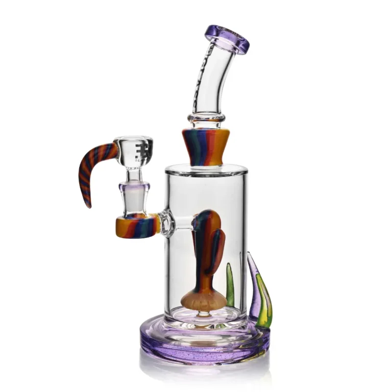 EG-14 EG Glass Cactus Dab Rig in purple color