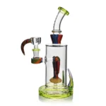 EG-14 EG Glass Cactus Dab Rig in green color