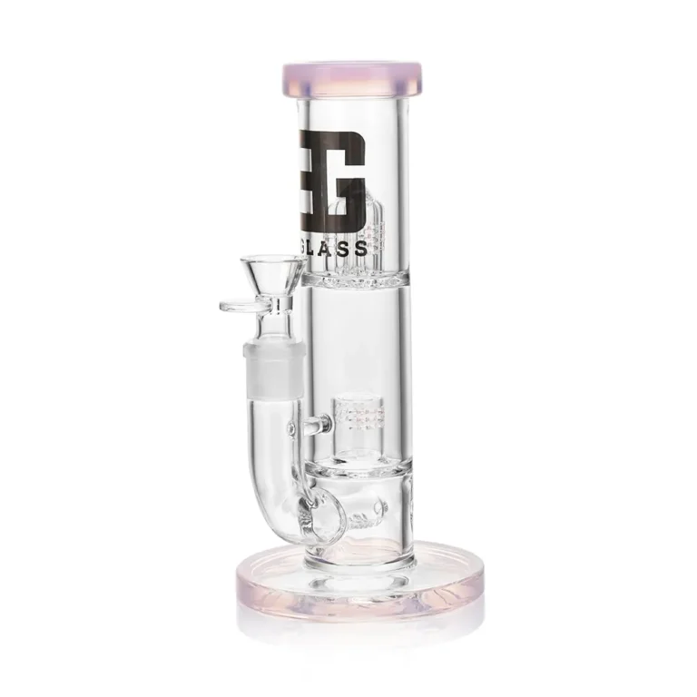 EG-66 EG Heavy Double Perc Straight Tube Bong in color option 2