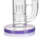 the perc of EG-66 EG Heavy Double Perc Straight Tube Bong