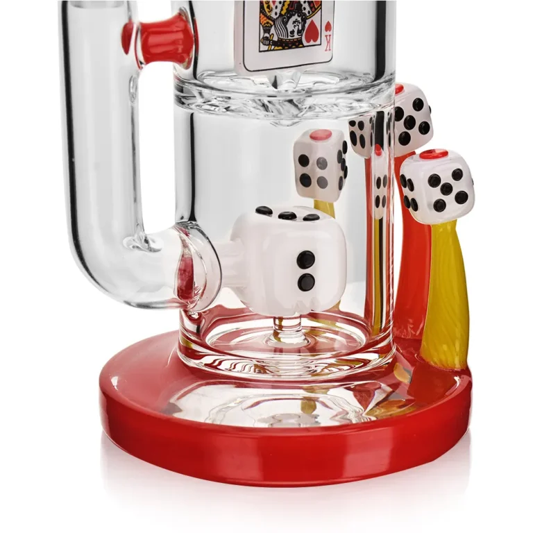 the perc of EG-88 EG Spinning Poker Face Dab Rig