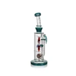 EG-89 EG Glass 10.5 Inch Spaceship Dab Rig in green color