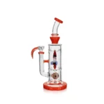 EG-89 EG Glass 10.5 Inch Spaceship Dab Rig in orange color