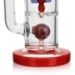 the perc of EG-89 EG Glass 10.5 Inch Spaceship Dab Rig