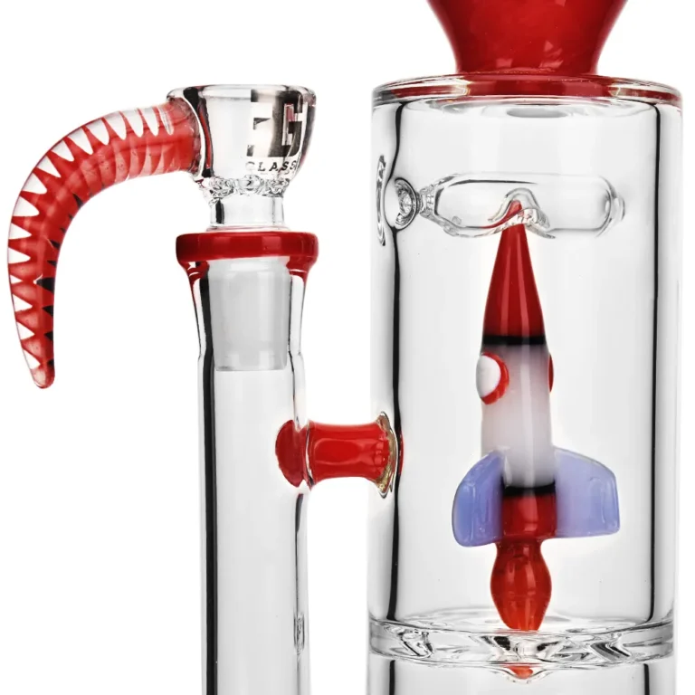 the spaceship design of EG-89 EG Glass 10.5 Inch Spaceship Dab Rig