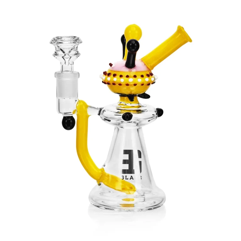 EG-96 EG Glass UFO Dab Rig in yellow color