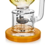 the perc of EG-97 EG Swiss Perc Bent Neck Dab Rig