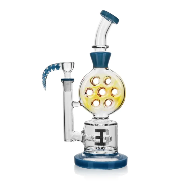 EG-99 EG Glass Classic Swiss Perc Dab Rig in gray color