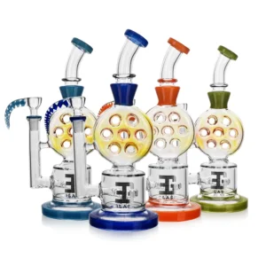 EG-99 EG Glass Classic Swiss Perc Dab Rig all colors
