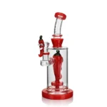 EG-92 EG Glass Spicy Chili Dab Rig in red color