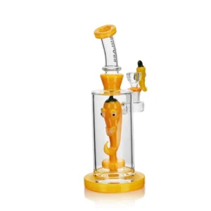 EG-92 EG Glass Spicy Chili Dab Rig in yellow color