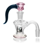 EGA33 Solid Horn Bowl Ash Catcher Set in pink color with black horn