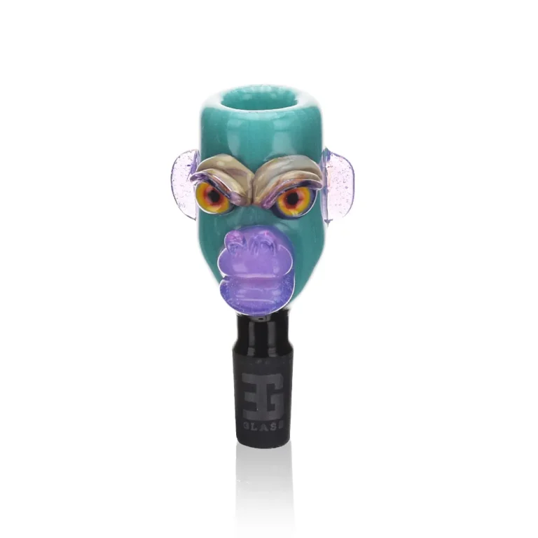 EGB03 Monkey Design Glass Bowl in green color