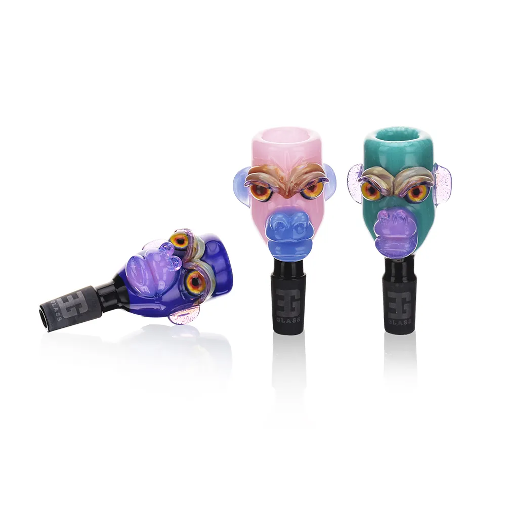 EGB03 Monkey Design Glass Bowl all colors