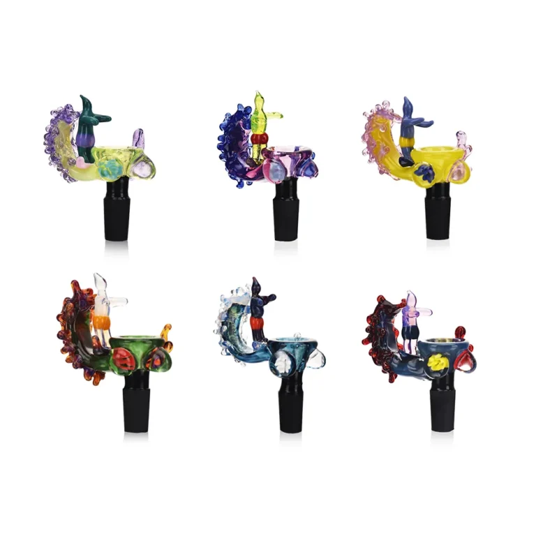 EGB46 EG Glass Surfing Handle Bong Bowl all colors