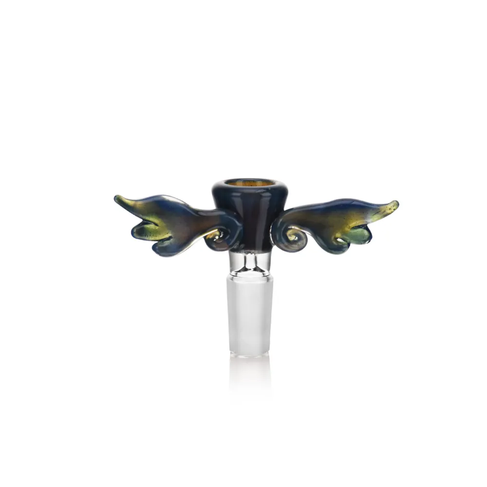 EGB48 EG Glass Angel Wings Glass Bowl in black color