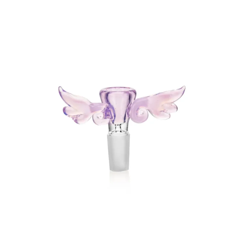 EGB48 EG Glass Angel Wings Glass Bowl in purple color