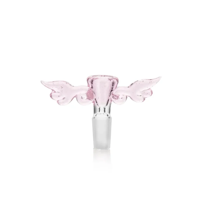EGB48 EG Glass Angel Wings Glass Bowl in pink color