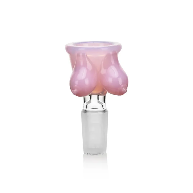 EGB50 Breast Design Glass Bong Bowl in pink color