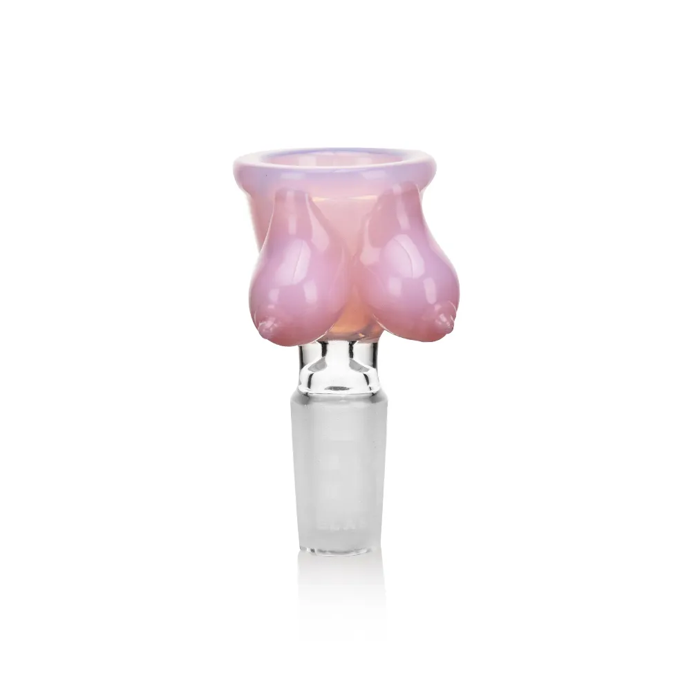 EGB50 Breast Design Glass Bong Bowl in pink color