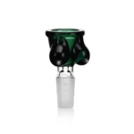 EGB50 Breast Design Glass Bong Bowl in transparent green color