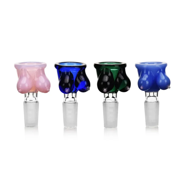 EGB50 Breast Design Glass Bong Bowl all colors