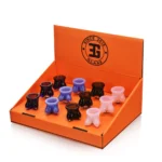 EGB50 Breast Design Glass Bong Bowl all colors with display box