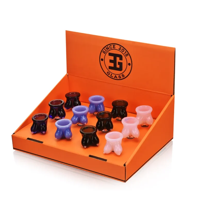 EGB50 Breast Design Glass Bong Bowl all colors with display box