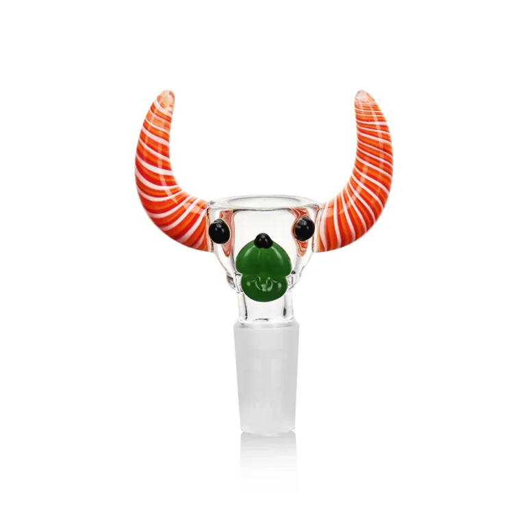 EGB52 Wig Wag Bull Glass Bowl in green color