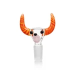 EGB52 Wig Wag Bull Glass Bowl in pink color