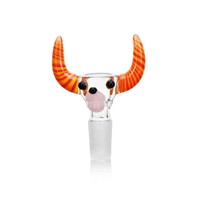 EGB52 Wig Wag Bull Glass Bowl in pink color