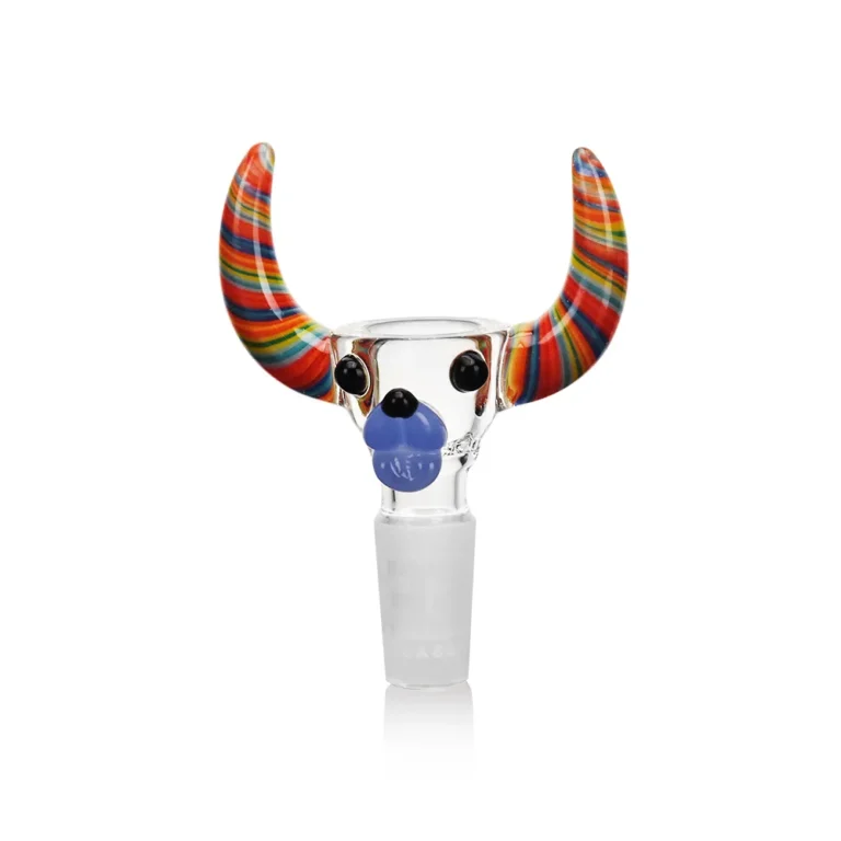 EGB52 Wig Wag Bull Glass Bowl in blue color