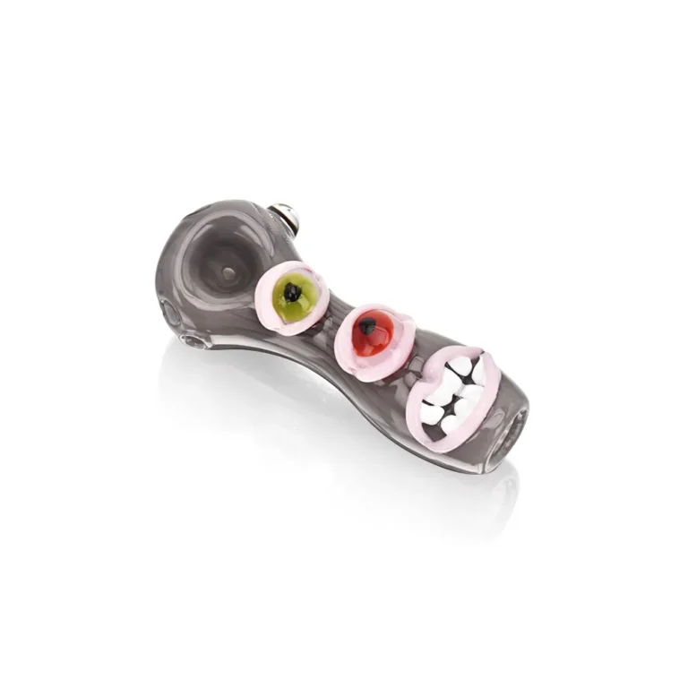 EGH31 4.5" EG Double Monster Eyeballs Hand Pipe in color option 3