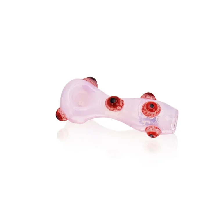 EGH34 EG Monster Solid Red Eyeballs Hand Pipe in color option 3