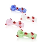 EGH34 EG Monster Solid Red Eyeballs Hand Pipe all colors
