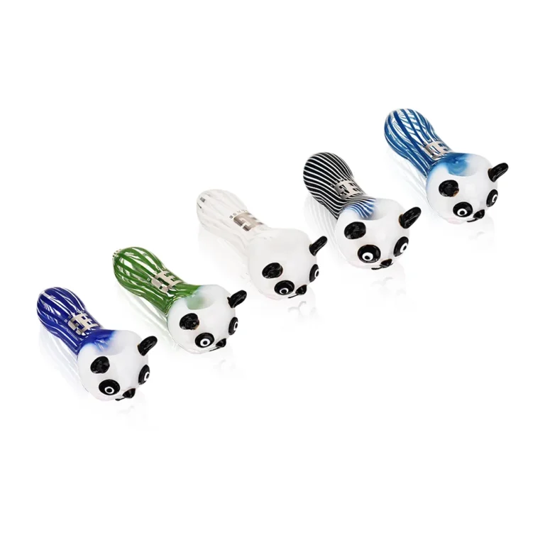 EGH38 EG Panda Head Hand Pipe all colors